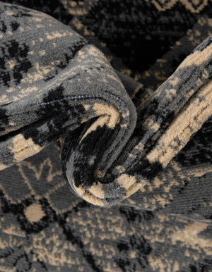 Black 7' 1 x 10' Taftan Rectangle Area Rug