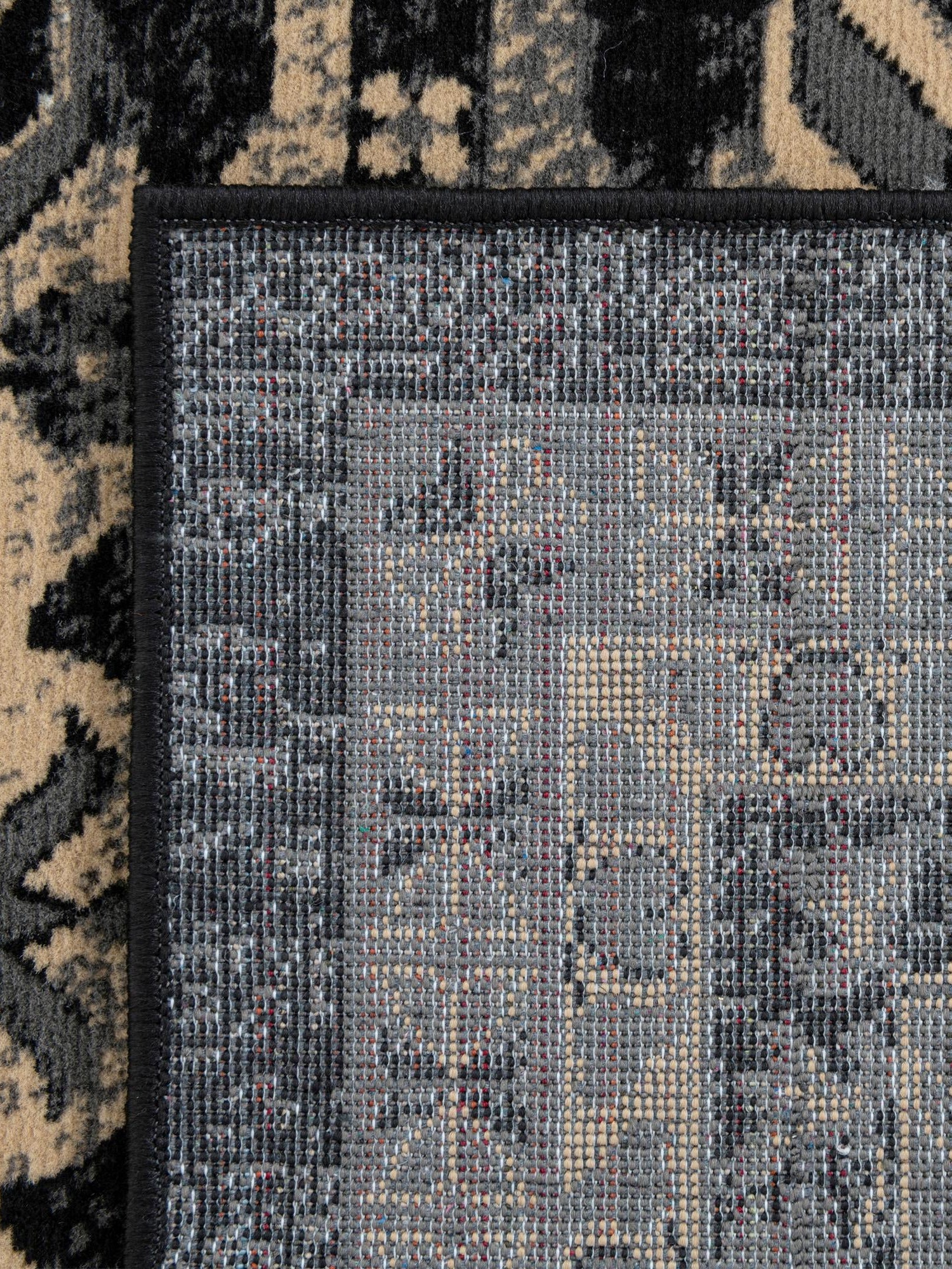 Black 9' x 12' Taftan Rectangle Area Rug