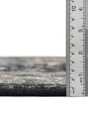 Black 2' 7 x 10' Taftan Runner Area Rug