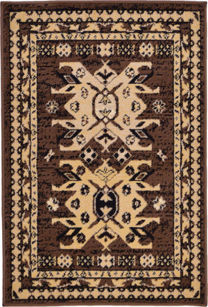 Brown 2' x 3' 1 Taftan Rectangle Area Rug