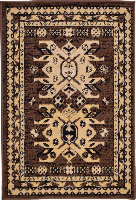Brown 2' x 3' 1 Taftan Rectangle Area Rug