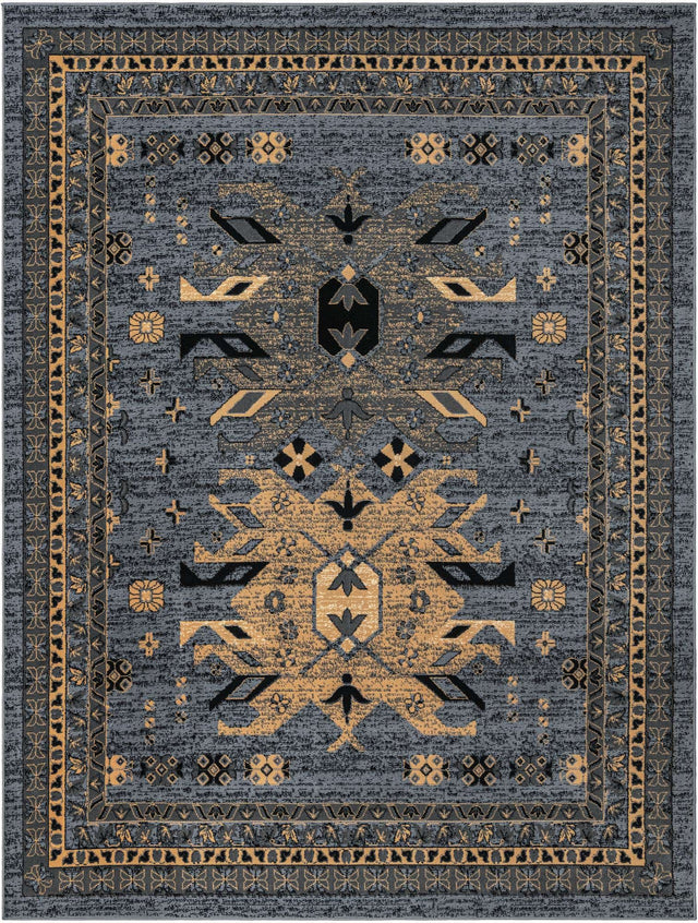 Gray 8' x 10' Taftan Rectangle Rug