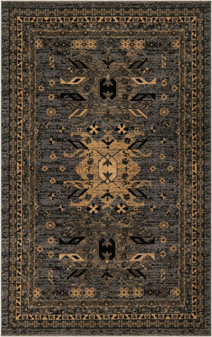 Gray 5' 3 x 8' Taftan Rectangle Area Rug