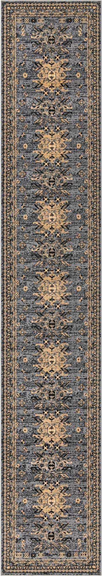 Gray 3' 1 x 16' 5 Taftan Runner Rug