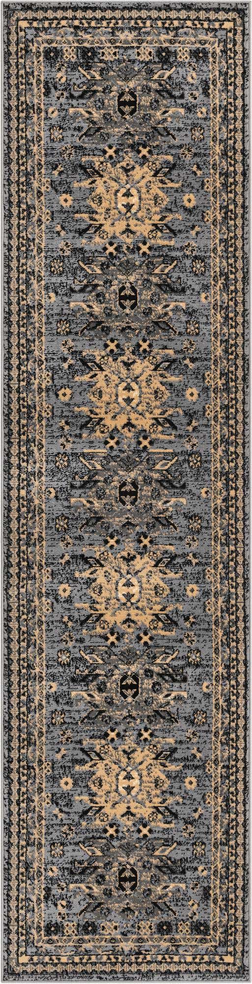 Gray 2' 7 x 10' Taftan Runner Area Rug