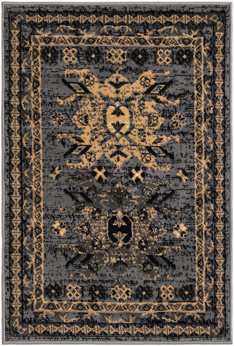 Gray 2' x 3' 1 Taftan Rectangle Area Rug
