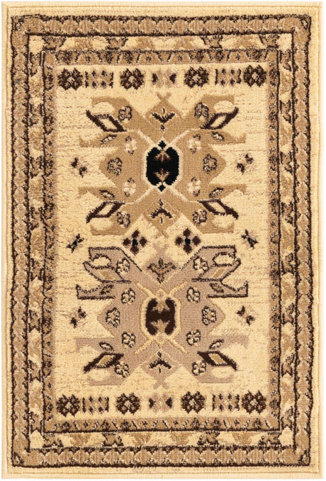 Ivory 2' x 3' 1 Taftan Rectangle Area Rug
