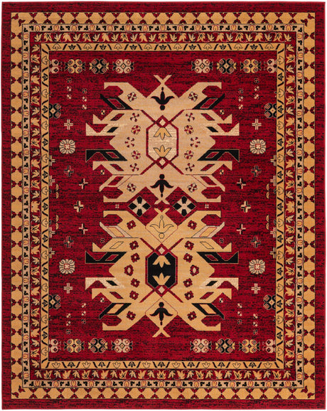 Red 7' 10 x 10' Taftan Rectangle Area Rug