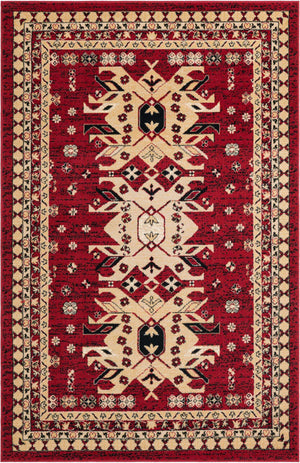 Red 5' 3 x 8' Taftan Rectangle Area Rug