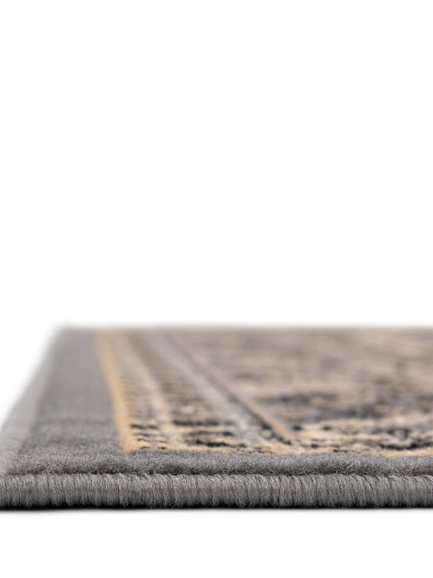 Gray 10' x 13' 1 Reza Rectangle Area Rug 100% Polypropylene Easy Clean Traditional Motif Classic Carpet for Home Interiors for Sale at Rug Engine