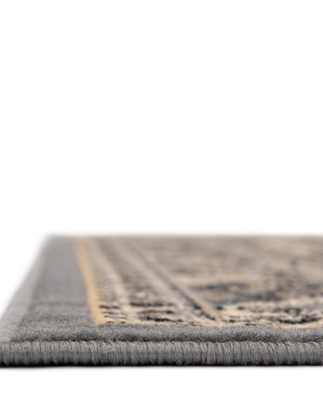 Gray 10' x 13' 1 Reza Rectangle Area Rug 100% Polypropylene Easy Clean Traditional Motif Classic Carpet for Home Interiors for Sale at Rug Engine