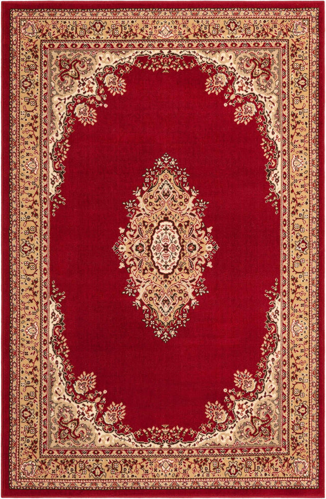 Burgundy 5' 3 x 8' Reza Rectangle Rug