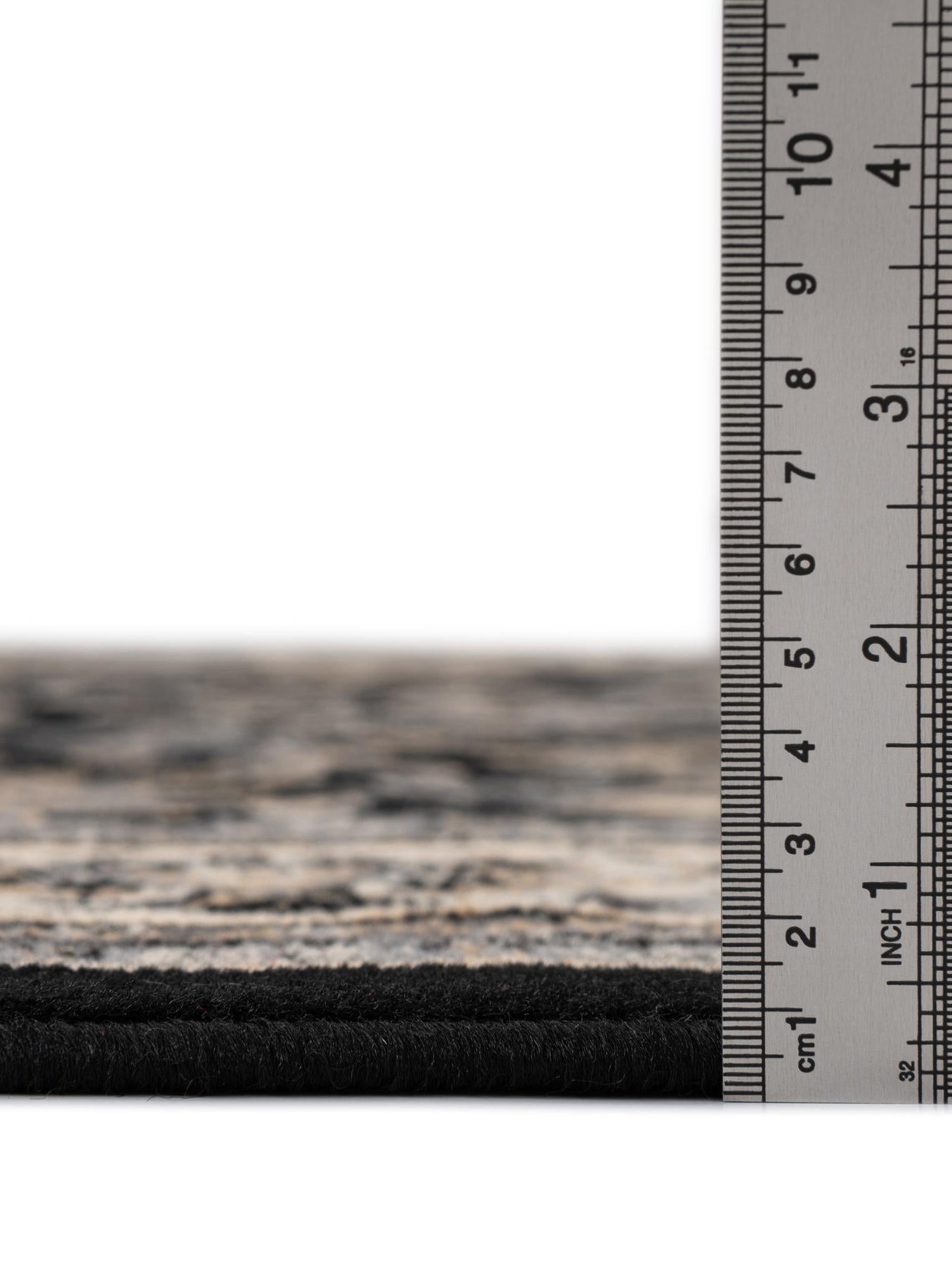 Black 5' 3 x 8' Sialk Hill Rectangle Area Rug 100% Polypropylene Durable Easy Clean Classic Traditional Design Carpet for Interior Design for Sale at Rug Engine