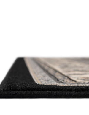 Black 5' 3 x 8' Sialk Hill Rectangle Area Rug 100% Polypropylene Durable Easy Clean Classic Traditional Design Carpet for Interior Design for Sale at Rug Engine