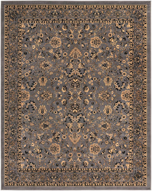 Gray 7' 10 x 10' Sialk Hill Rectangle Area Rug 100% Polypropylene Durable Easy Clean Classic Traditional Design Carpet for Interior Design for Sale at Rug Engine