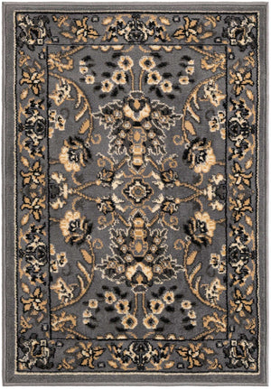 Gray 2' x 3' 1 Sialk Hill Rectangle Area Rug 100% Polypropylene Durable Easy Clean Classic Traditional Design Carpet for Interior Design for Sale at Rug Engine