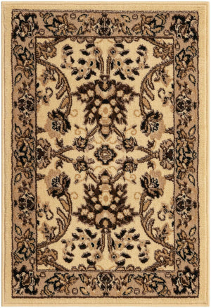Ivory 2' x 3' 1 Sialk Hill Rectangle Rug