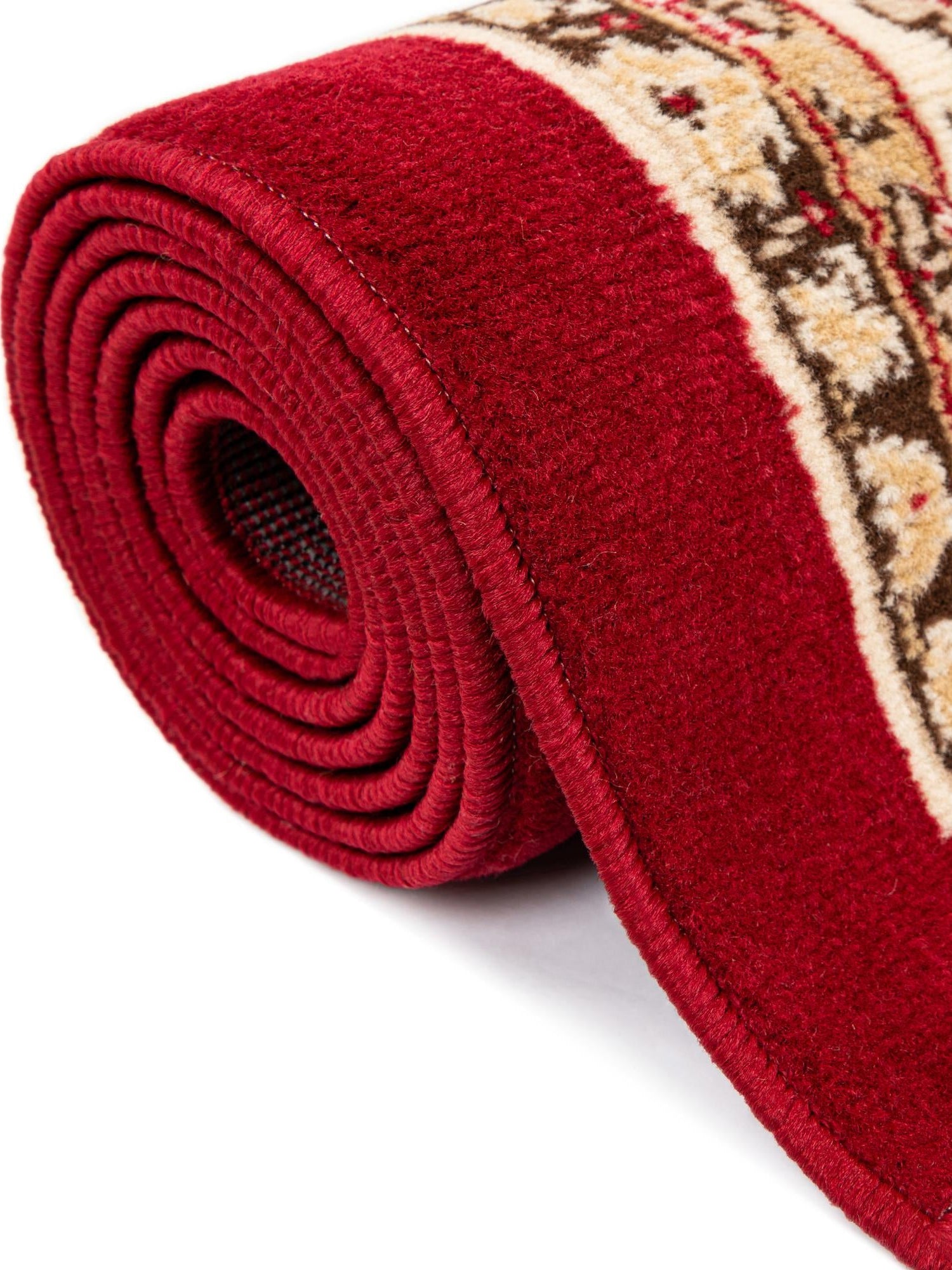 Burgundy 7' 10 x 11' Sialk Hill Rectangle Area Rug 100% Polypropylene Durable Easy Clean Classic Traditional Design Carpet for Interior Design for Sale at Rug Engine