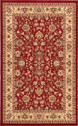 Burgundy 5' 3 x 8' Sialk Hill Rectangle Rug