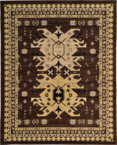 Brown 7' 10 x 10' Taftan Rectangle Area Rug
