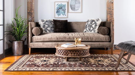 Brown 9' x 12' Taftan Rectangle Area Rug