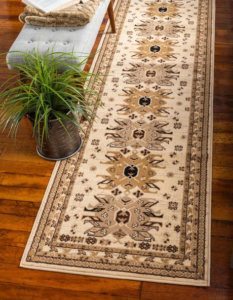Ivory 2' 7 x 10' Taftan Runner Area Rug