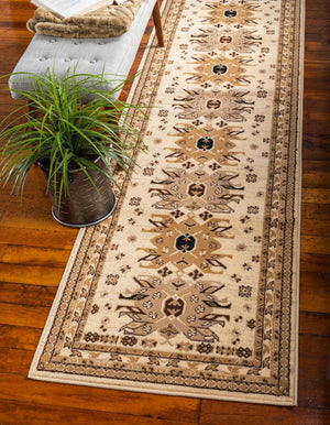Ivory 3' 1 x 16' 5 Taftan Runner Area Rug