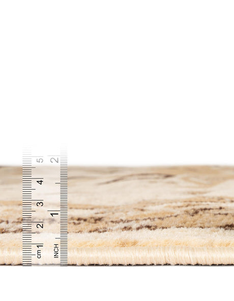 Ivory 2' x 8' 2 Taftan Runner Area Rug Durable 100% Polypropylene Classic Traditional Design Easy Clean Carpet for Home Interiors for Sale at Rug Engine