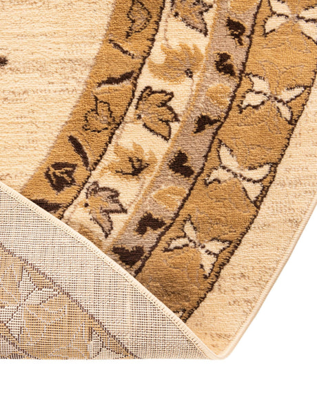 Ivory 7' 10 x 7' 10 Taftan Round Area Rug Durable 100% Polypropylene Classic Traditional Design Easy Clean Carpet for Home Interiors for Sale at Rug Engine