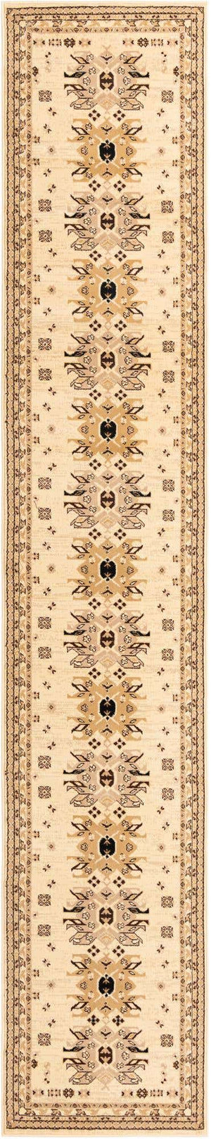 Ivory 3' 1 x 16' 5 Taftan Runner Area Rug