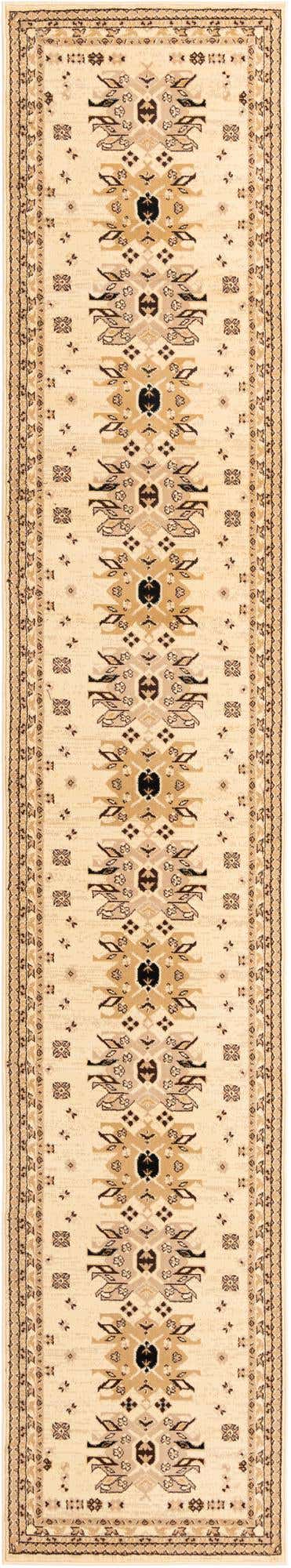 Ivory 3' 1 x 16' 5 Taftan Runner Area Rug