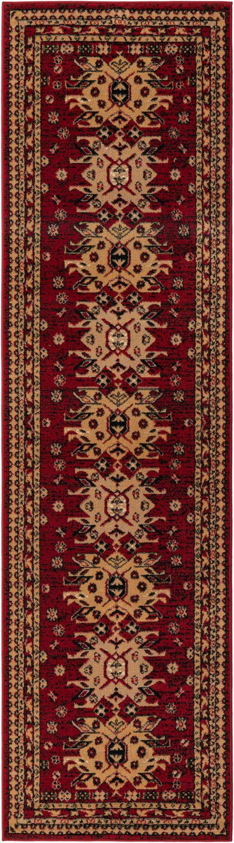 Red 2' 7 x 10' Taftan Runner Area Rug