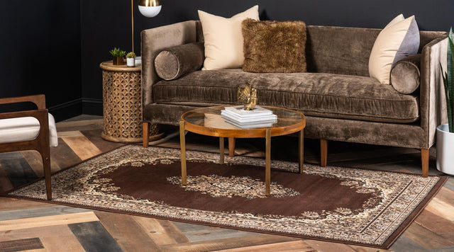 Brown 8' x 10' Reza Rectangle Rug