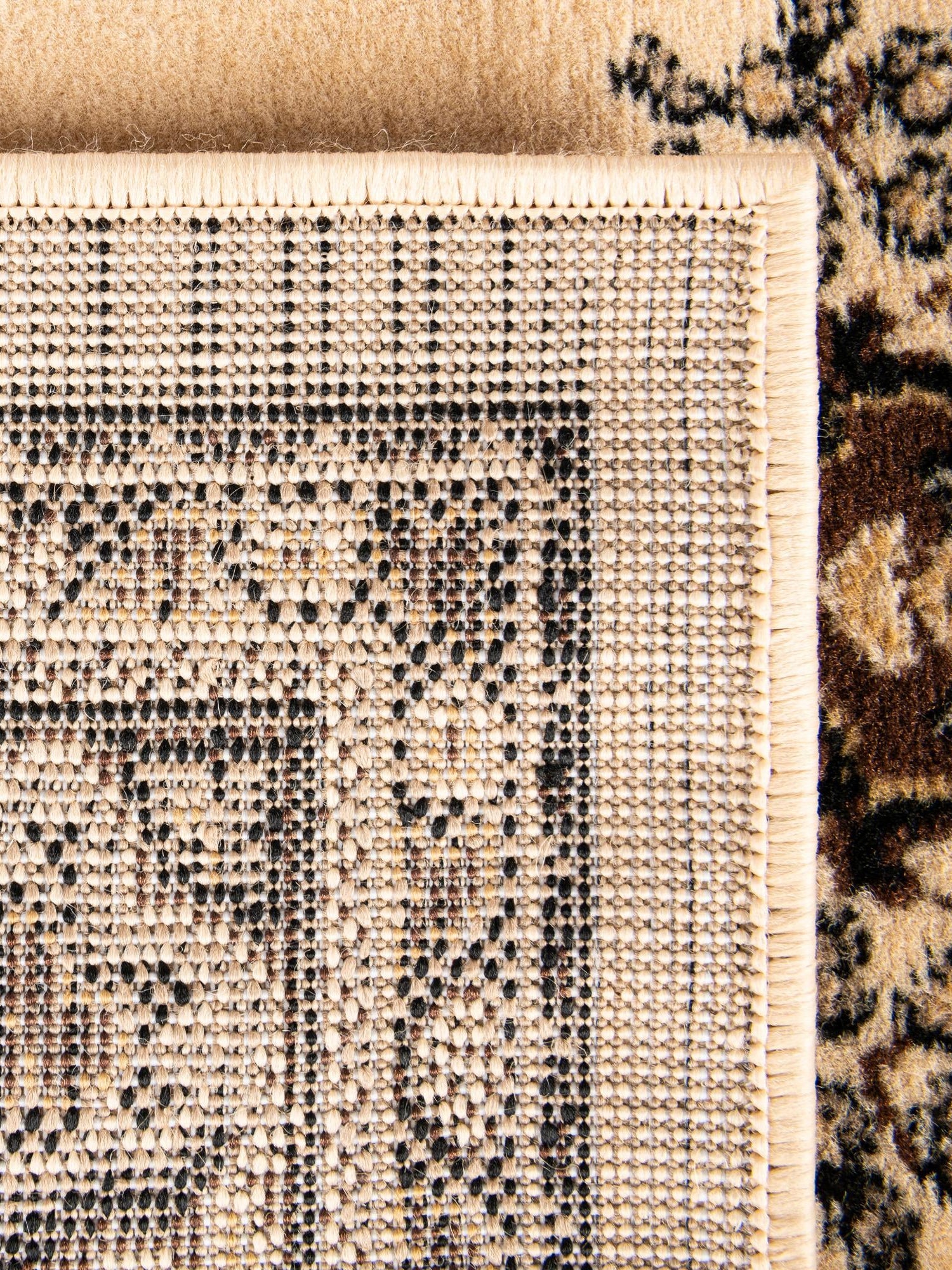 Ivory 2' x 3' 1 Reza Rectangle Area Rug 100% Polypropylene Easy Clean Traditional Motif Classic Carpet for Home Interiors for Sale at Rug Engine