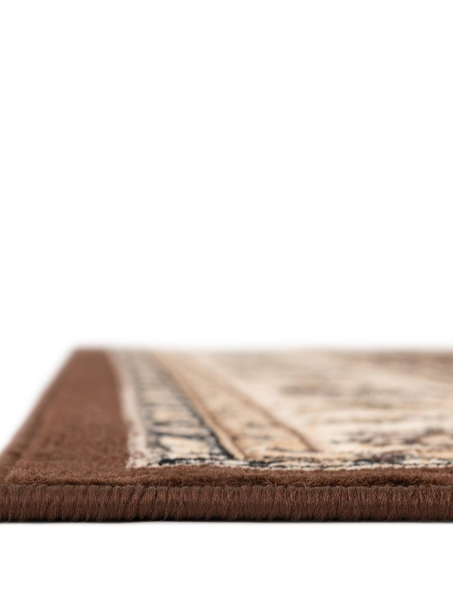 Brown 9' x 12' Sialk Hill Rectangle Area Rug 100% Polypropylene Durable Easy Clean Classic Traditional Design Carpet for Interior Design for Sale at Rug Engine