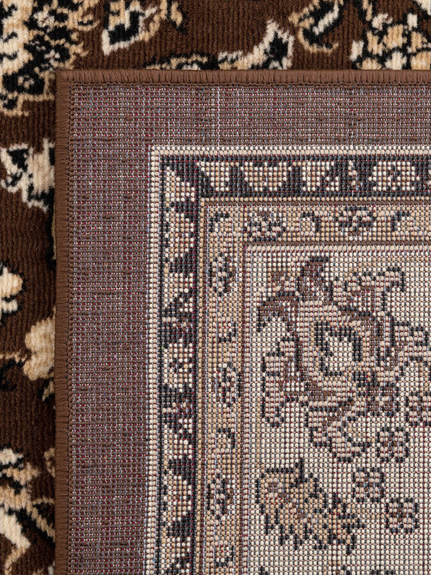 Brown 6' 1 x 9' Sialk Hill Rectangle Area Rug 100% Polypropylene Durable Easy Clean Classic Traditional Design Carpet for Interior Design for Sale at Rug Engine