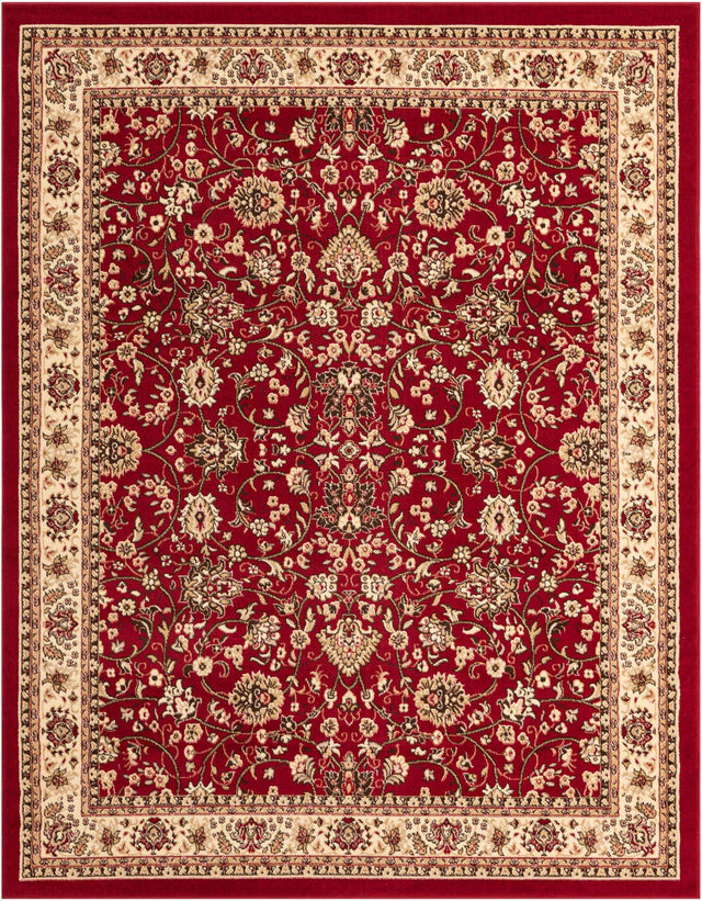 Burgundy 8' x 10' Sialk Hill Rectangle Rug