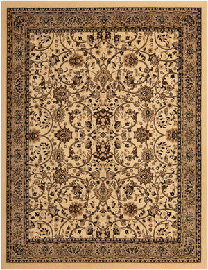 Ivory 7' 10 x 10' Sialk Hill Rectangle Area Rug 100% Polypropylene Durable Easy Clean Classic Traditional Design Carpet for Interior Design for Sale at Rug Engine