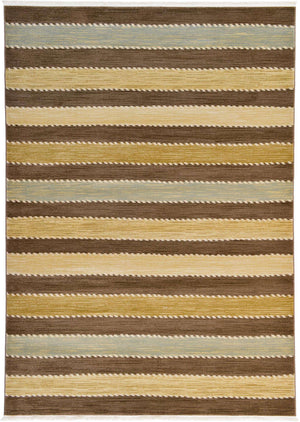 Brown 7' 1 x 10' Fars Rectangle Area Rug 100% Polypropylene Unique Traditional Carpet for Classical Living, Dining Room & Office Spaces for Sale at Rug Engine