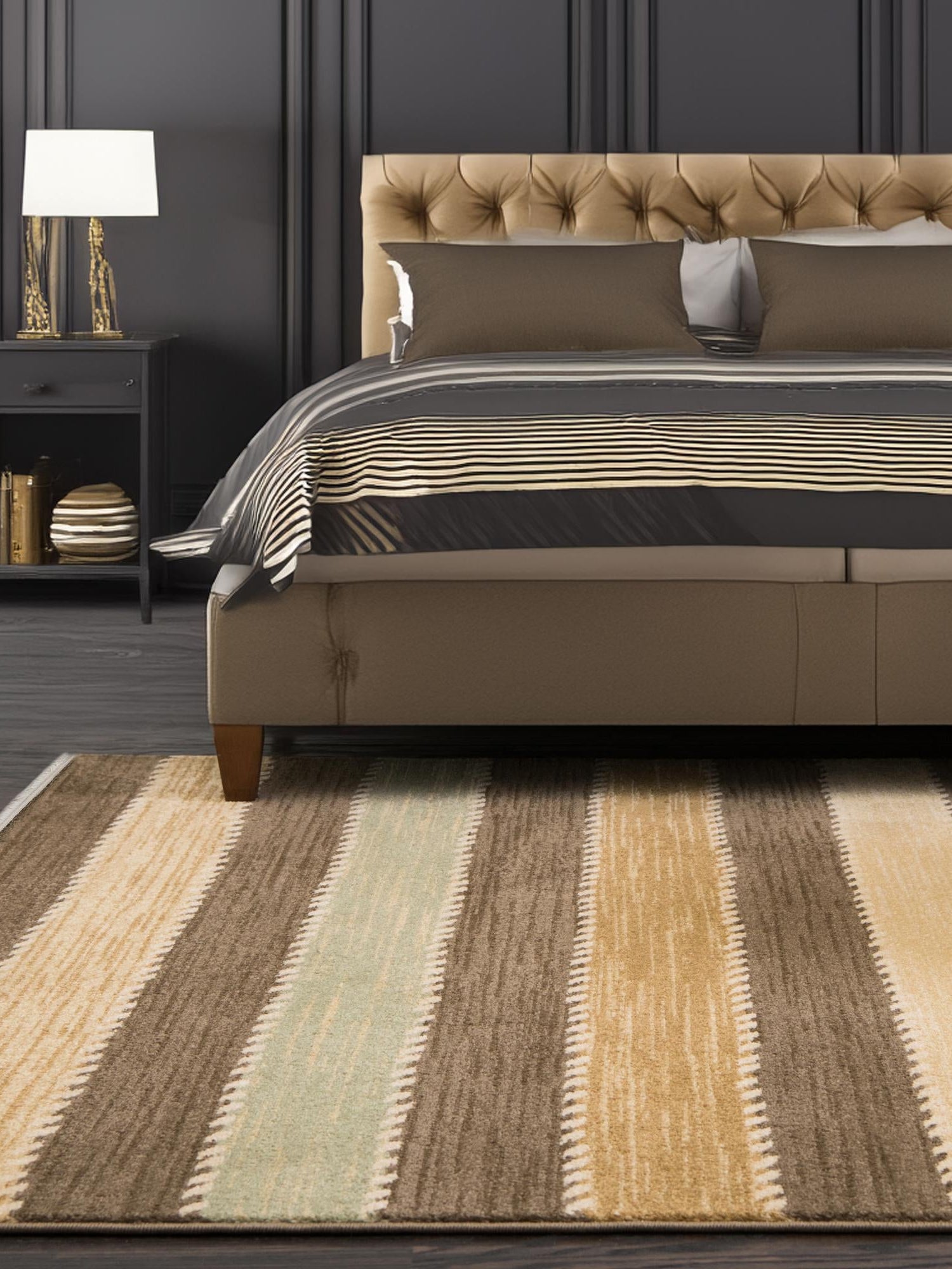 Brown 10' x 13' 1 Fars Rectangle Area Rug 100% Polypropylene Unique Traditional Carpet for Classical Living, Dining Room & Office Spaces for Sale at Rug Engine