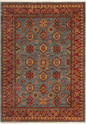 Light Blue 7' 1 x 10' Sahand Rectangle Area Rug Affordable Easy Clean Traditional Design Durable Carpet for Home Interior Design Living Room Dining Office for Sale at Rug Engine
