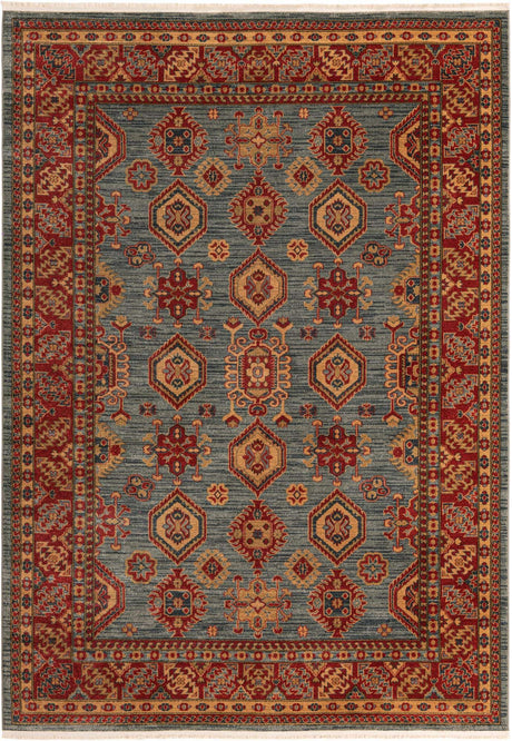 Light Blue 7' 1 x 10' Sahand Rectangle Area Rug Affordable Easy Clean Traditional Design Durable Carpet for Home Interior Design Living Room Dining Office for Sale at Rug Engine