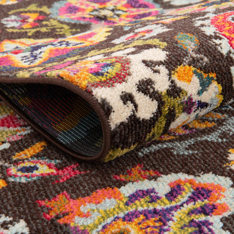 Brown 10' 6 x 16' 5 Estrella Rectangle Area Rug 100% Polypropylene Non-Shedding Stain Resistant Carpet Colorful Modern Abstract Design Easy Clean for Home Decor for Sale at Rug Engine