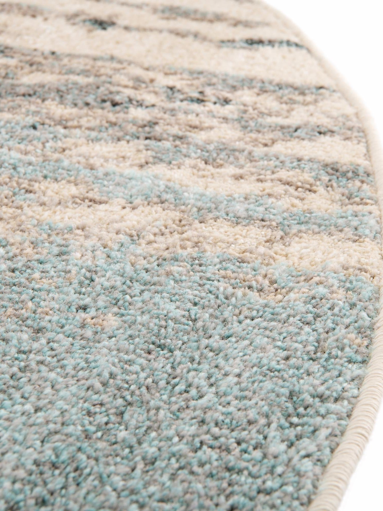 Light Blue 6' 1 x 6' 1 Estrella Round Area Rug 100% Polypropylene Non-Shedding Stain Resistant Carpet Colorful Modern Abstract Design Easy Clean for Home Decor for Sale at Rug Engine