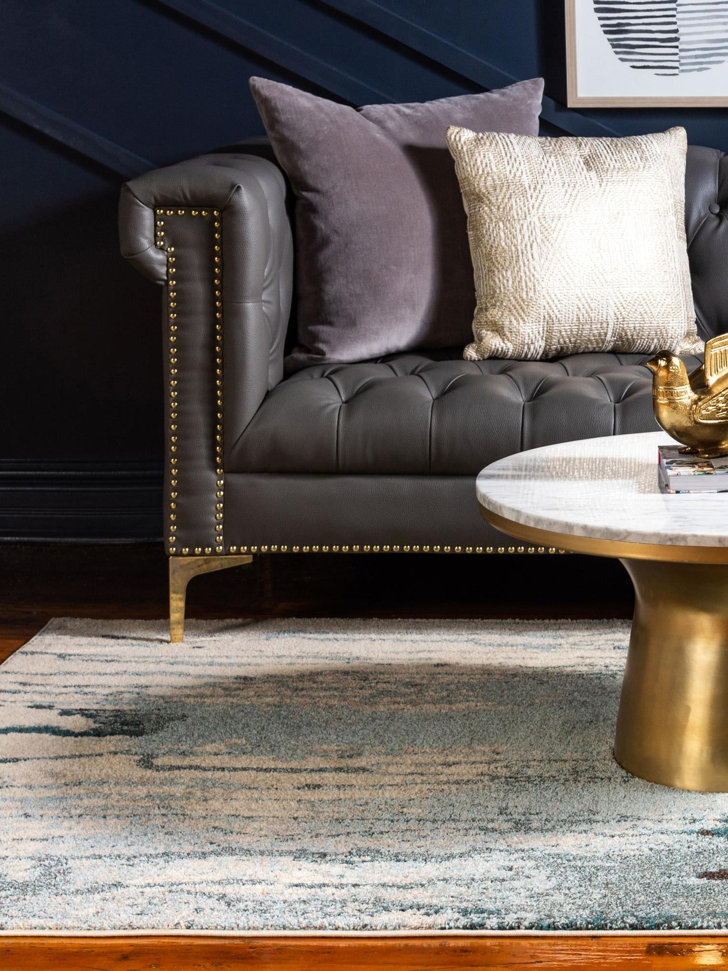 Light Blue 10' 6 x 16' 5 Estrella 100% Polypropylene Non-Shedding Stain Resistant Carpet Colorful Modern Abstract Design Easy Clean for Home Decor for Sale at Rug Engine