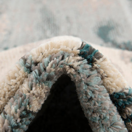 Light Blue 10' 6 x 16' 5 Estrella 100% Polypropylene Non-Shedding Stain Resistant Carpet Colorful Modern Abstract Design Easy Clean for Home Decor for Sale at Rug Engine