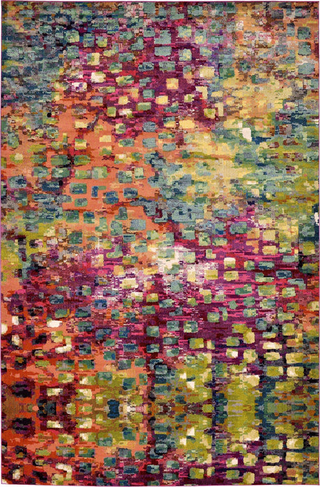 Multicolor 10' 6 x 16' 5 Jardin Rectangle Area Rug 100% Polypropylene With Cotton Backing Colorful & Vivid Modern Carpet for Home Decor for Sale at Rug Engine