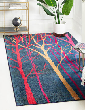 Blue 3' 3 x 5' 3 Estrella Rectangle Rug