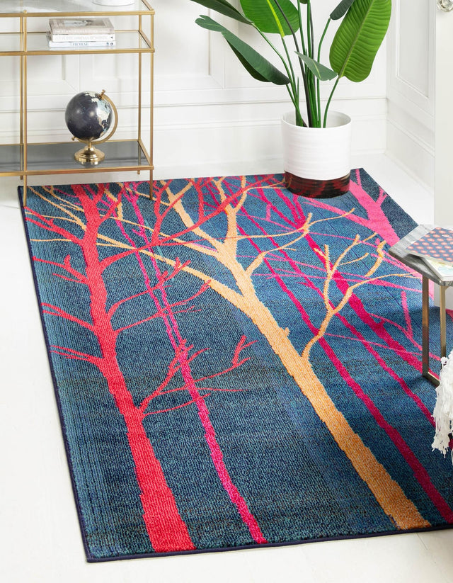 Blue 3' 3 x 5' 3 Estrella Rectangle Rug