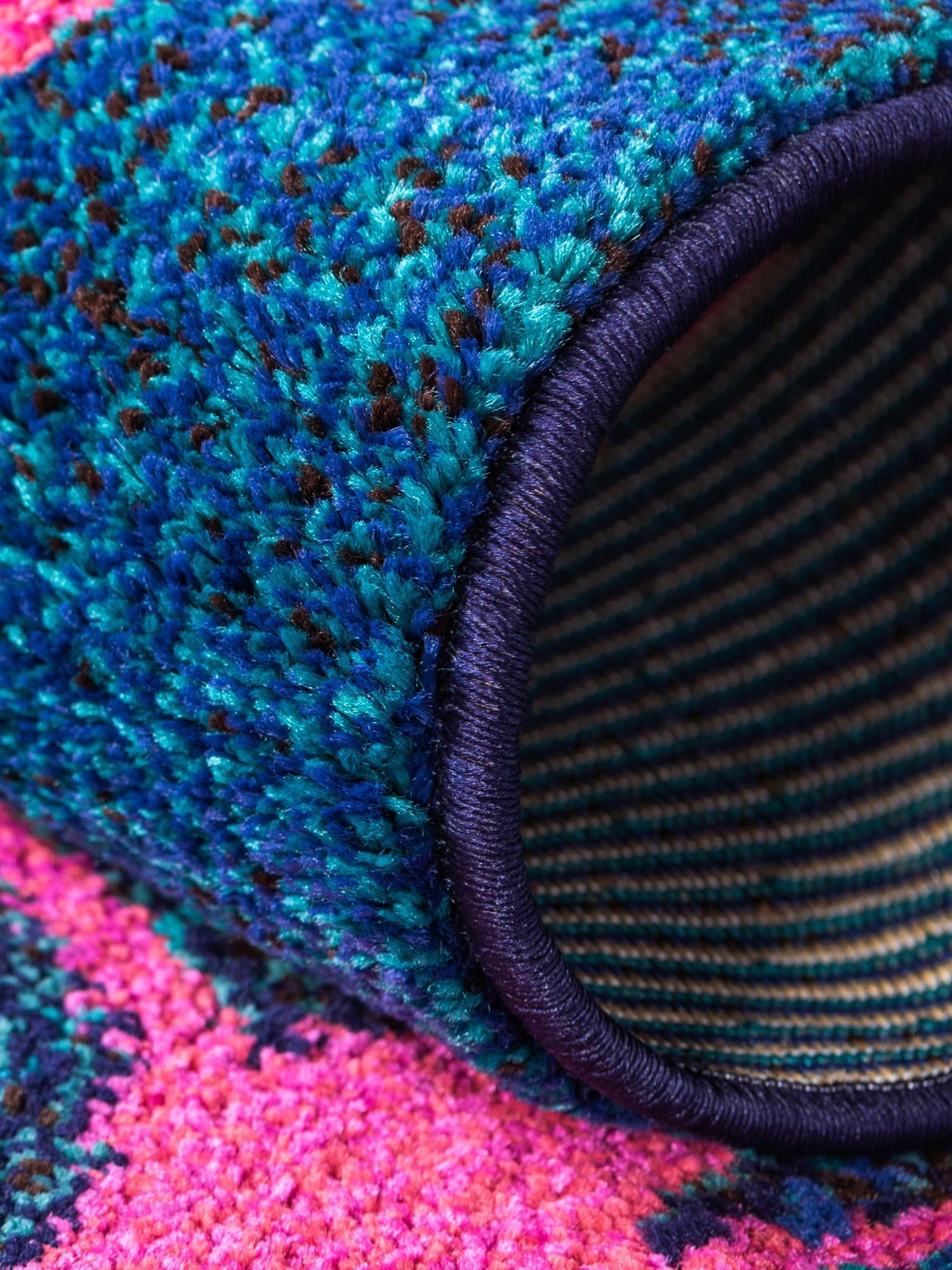 Blue 5' 1 x 8' Estrella Rectangle Area Rug 100% Polypropylene Non-Shedding Stain Resistant Carpet Colorful Modern Abstract Design Easy Clean for Home Decor for Sale at Rug Engine